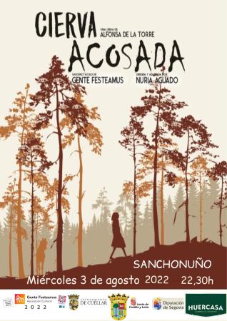 Cartel Teatro - La Cierva Acosada